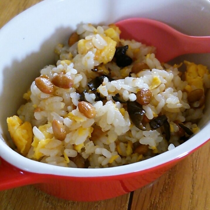 きゅうりのキューちゃんと納豆のチャーハン